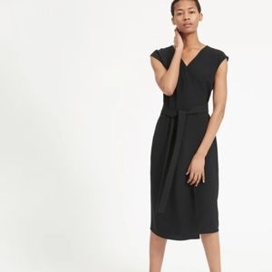 NWT Everlane Go Weave Wrap Dress Black size 00